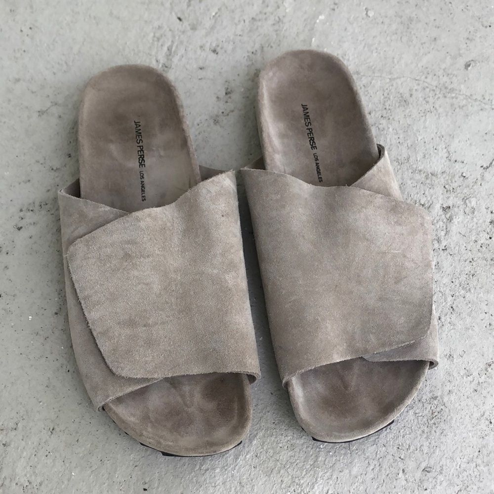 James Perse Suede slides